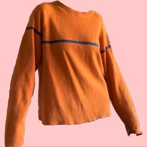 Vibrant orange sweater